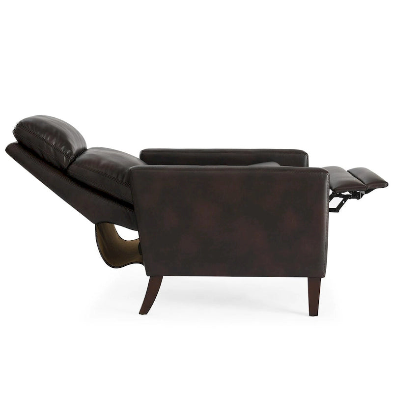 Fotel rozkładany Vesper z ekoskóry z mechanizmem push-back, Greyson Living