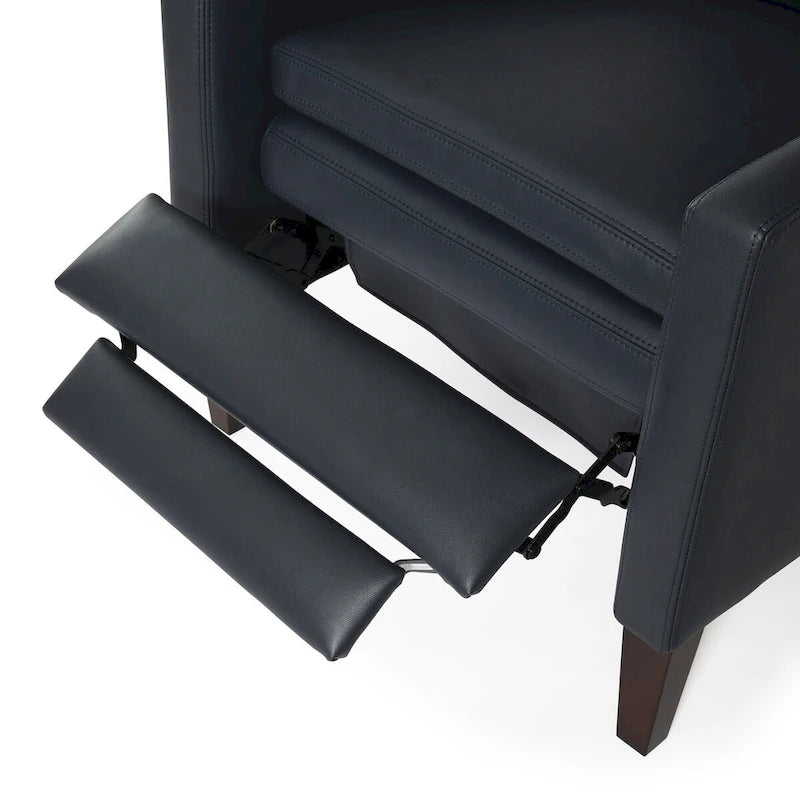 Fotel rozkładany Vesper z ekoskóry z mechanizmem push-back, Greyson Living