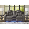 Canapé inclinable électrique avec console Fyne-Dyme Signature Design by Ashley - 74 po L x 43 po P x 43 po H