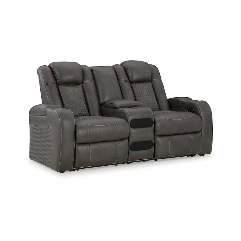 Canapé inclinable électrique avec console Fyne-Dyme Signature Design by Ashley - 74 po L x 43 po P x 43 po H