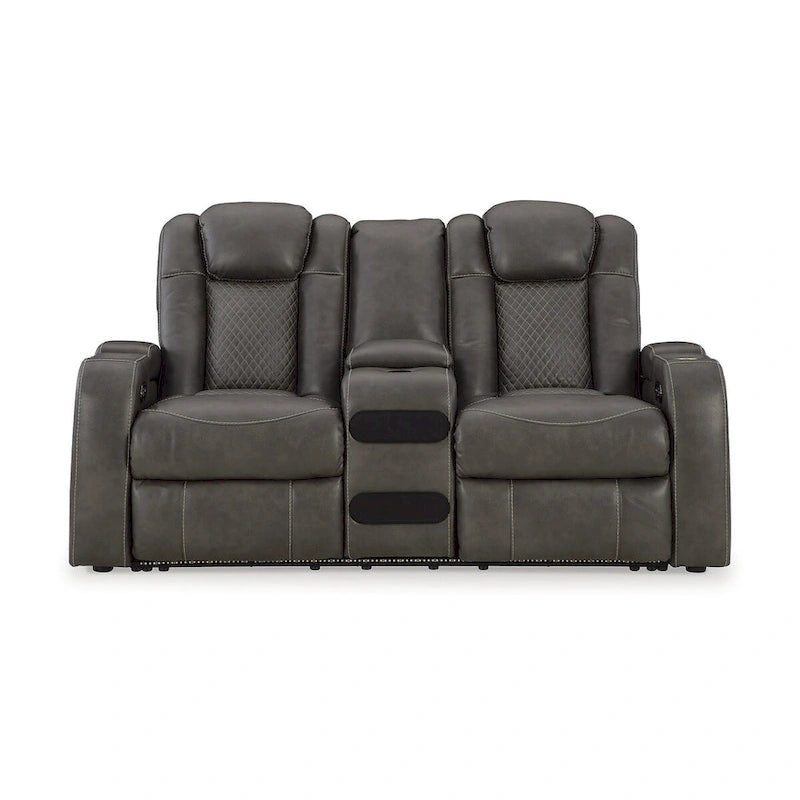Canapé inclinable électrique avec console Fyne-Dyme Signature Design by Ashley - 74 po L x 43 po P x 43 po H