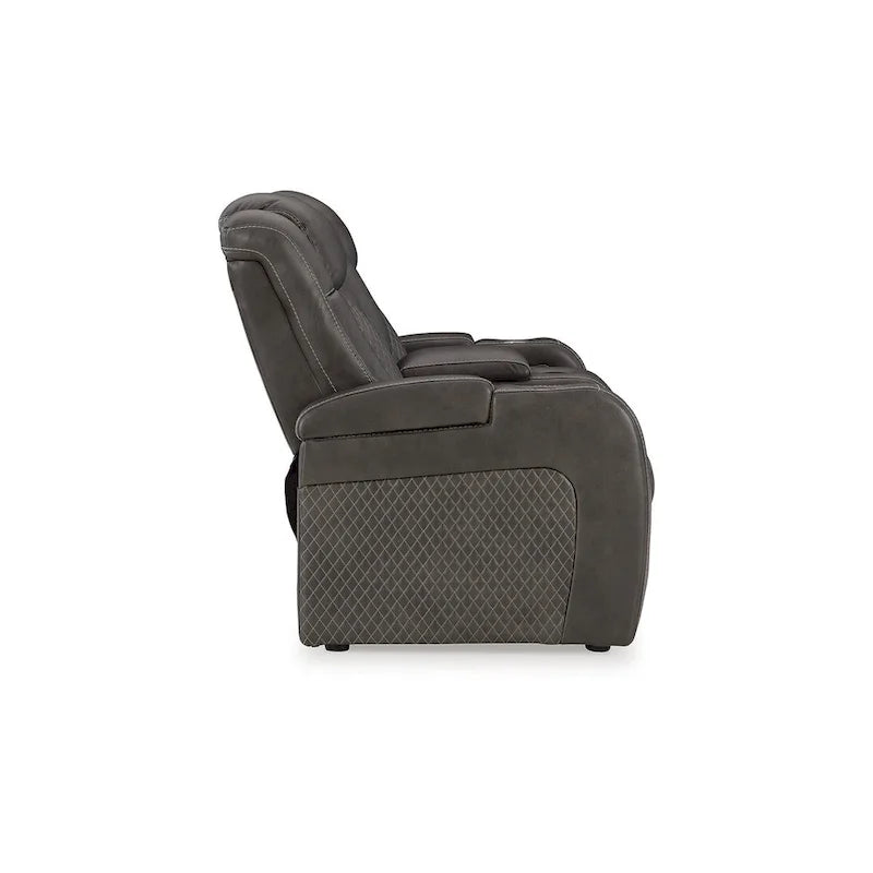 Canapé inclinable électrique avec console Fyne-Dyme Signature Design by Ashley - 74 po L x 43 po P x 43 po H