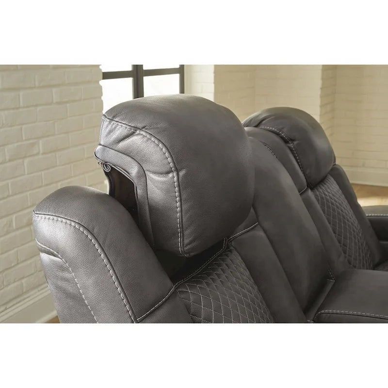 Canapé inclinable électrique avec console Fyne-Dyme Signature Design by Ashley - 74 po L x 43 po P x 43 po H