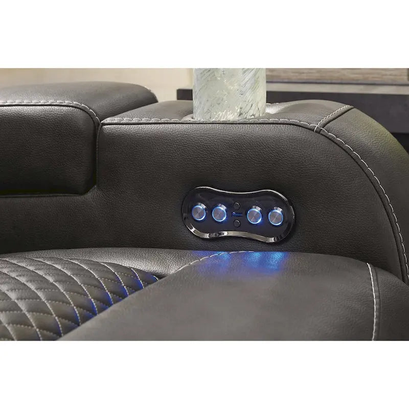 Canapé inclinable électrique avec console Fyne-Dyme Signature Design by Ashley - 74 po L x 43 po P x 43 po H