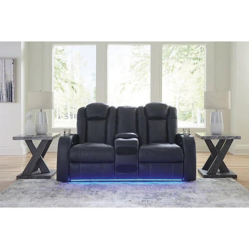 Canapé inclinable électrique avec console Fyne-Dyme Signature Design by Ashley - 74 po L x 43 po P x 43 po H