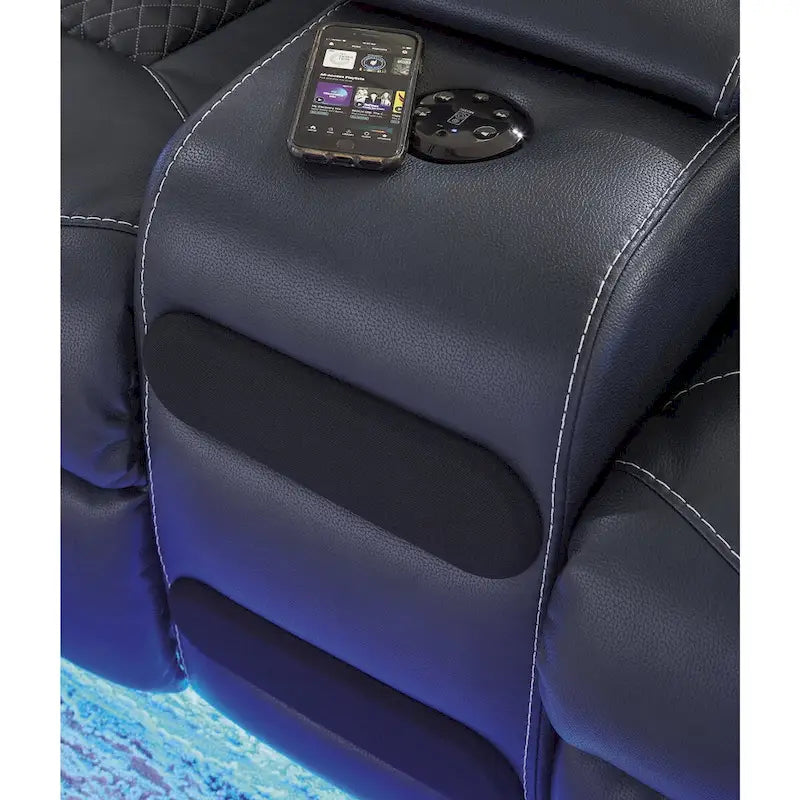 Canapé inclinable électrique avec console Fyne-Dyme Signature Design by Ashley - 74 po L x 43 po P x 43 po H