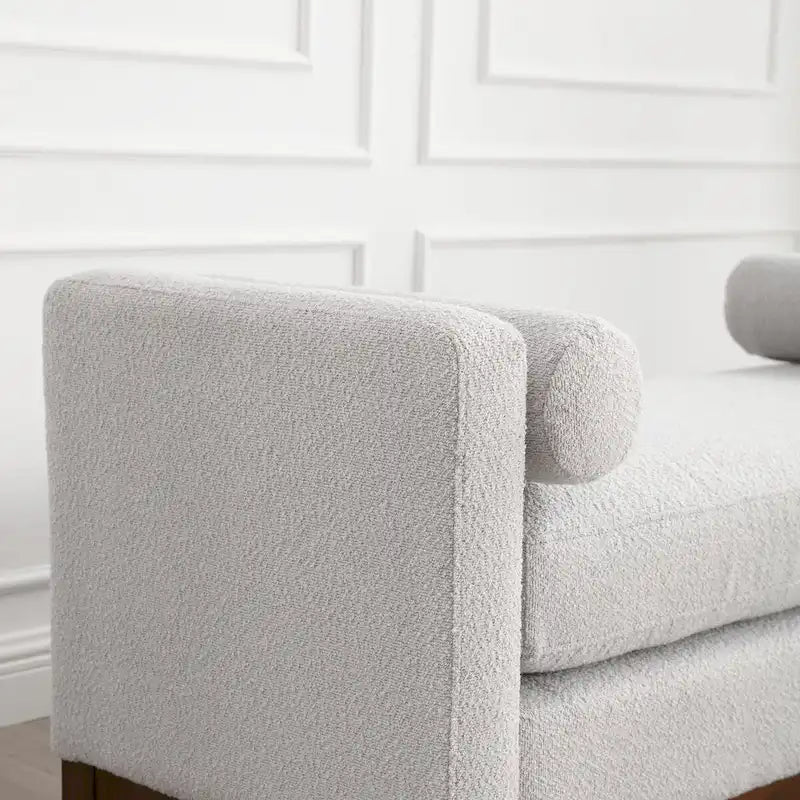 Banc rembourré élégant pour bout de lit et salon