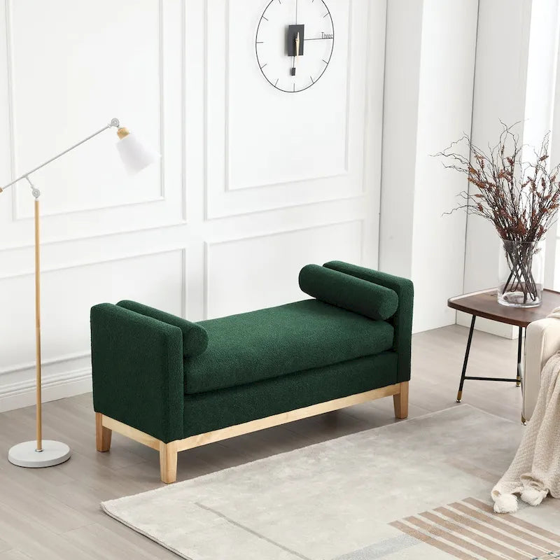 Banc rembourré élégant pour bout de lit et salon
