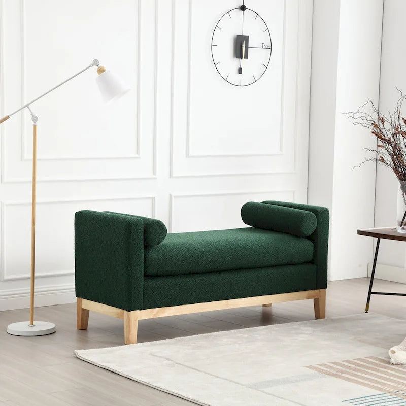 Banc rembourré élégant pour bout de lit et salon