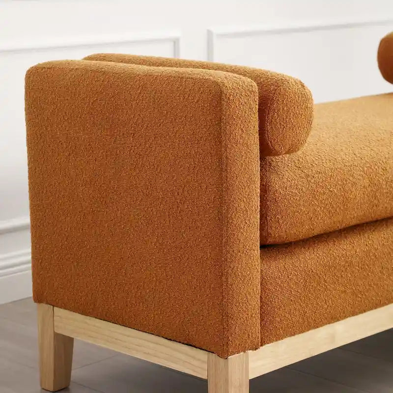 Banc rembourré élégant pour bout de lit et salon