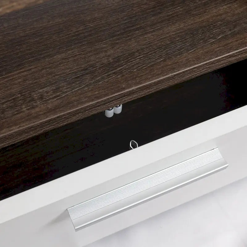 Meuble TV Morden de 51 pouces pour téléviseurs jusqu'à 55 pouces avec lumières LED changeantes de couleur