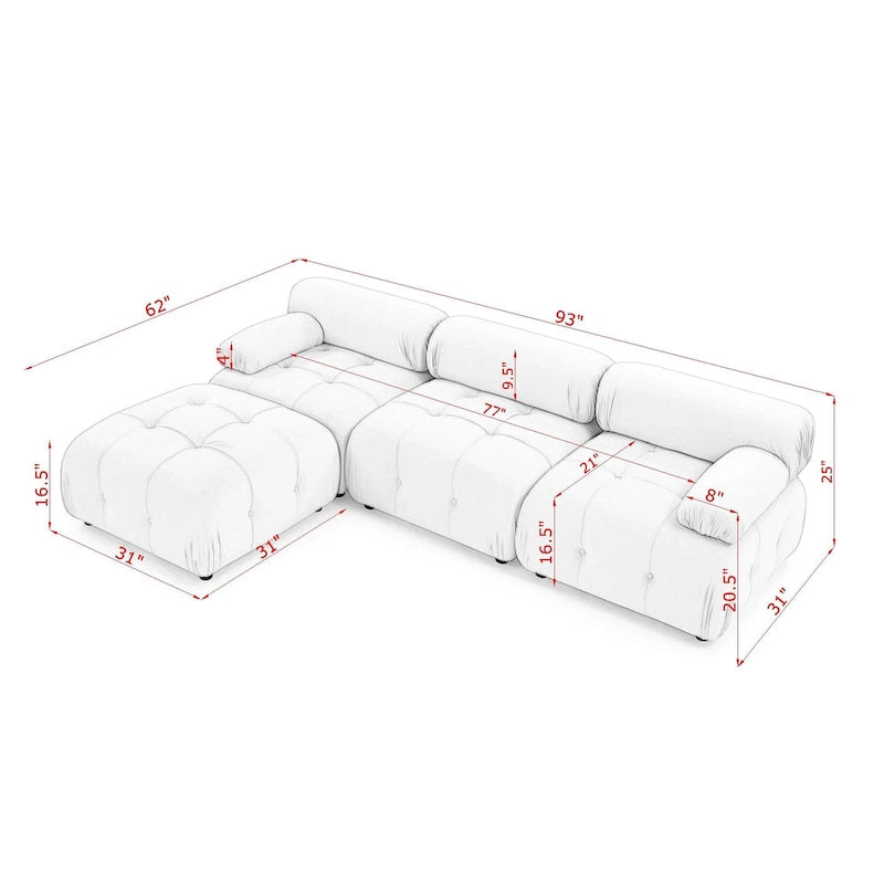 Modułowa sofa narożna