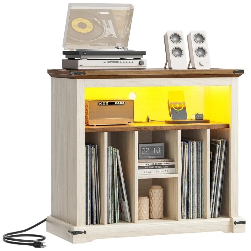 Grand Meuble pour Platine Vinyle - 15,7P x 31,5L x 28,7H