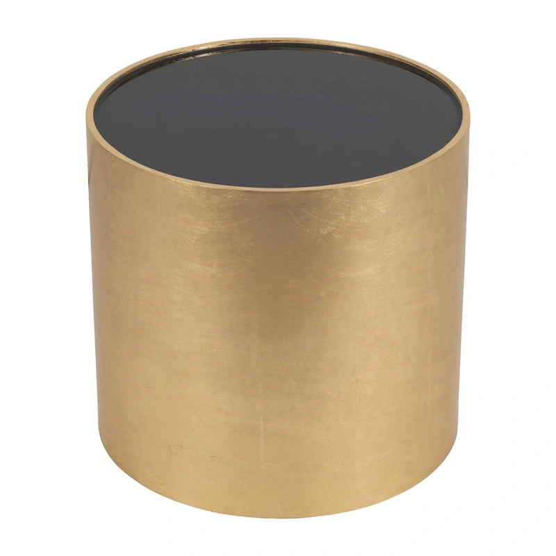 Sagebrook Home Table Basse et Table d'Appoint Rondes en Verre et Bois Style Glamour Moderne