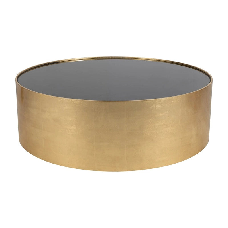 Sagebrook Home Table Basse et Table d'Appoint Rondes en Verre et Bois Style Glamour Moderne