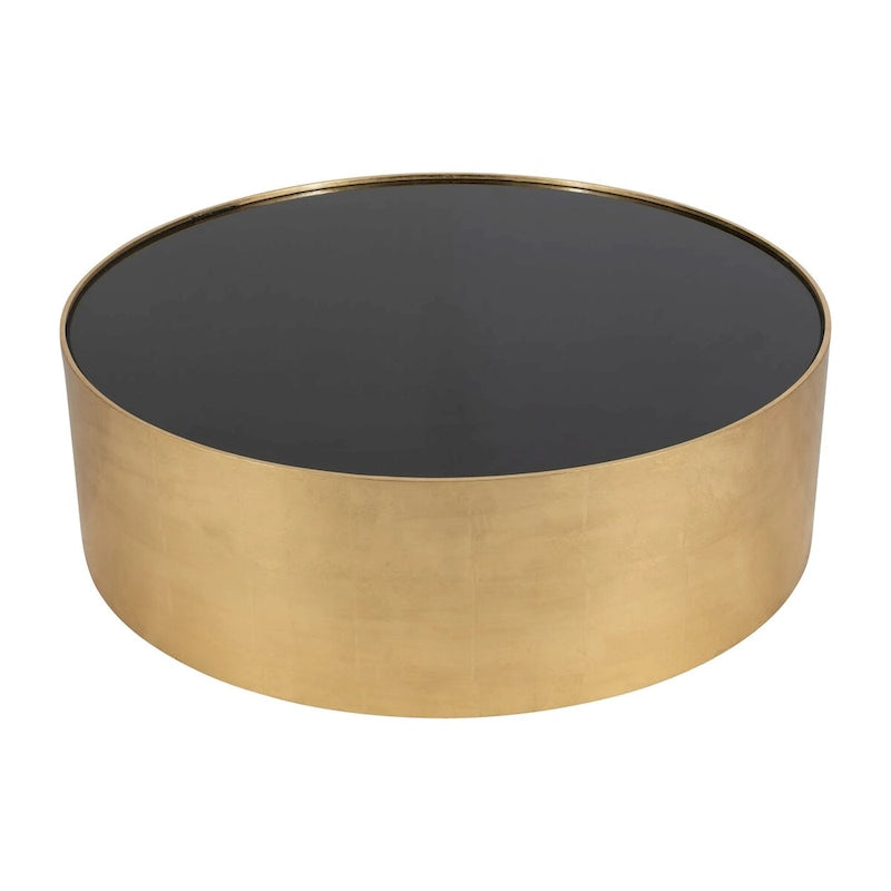 Sagebrook Home Table Basse et Table d'Appoint Rondes en Verre et Bois Style Glamour Moderne