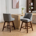 Tabourets de bar pivotants de hauteur comptoir, hauteur d'assise 66 cm, lot de 2 tabourets de bar rembourrés en tissu