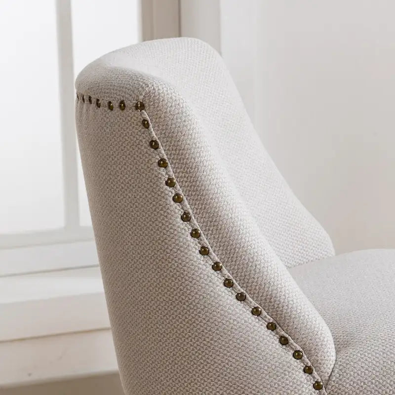 Tabourets de bar pivotants de hauteur comptoir, hauteur d'assise 66 cm, lot de 2 tabourets de bar rembourrés en tissu