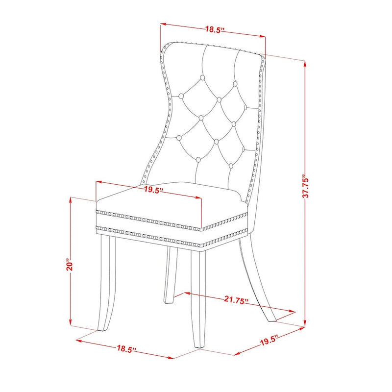 Ensemble de table de cuisine East West Furniture, composé d'une table à manger rectangulaire et de chaises Parson, acajou (options de pièces)