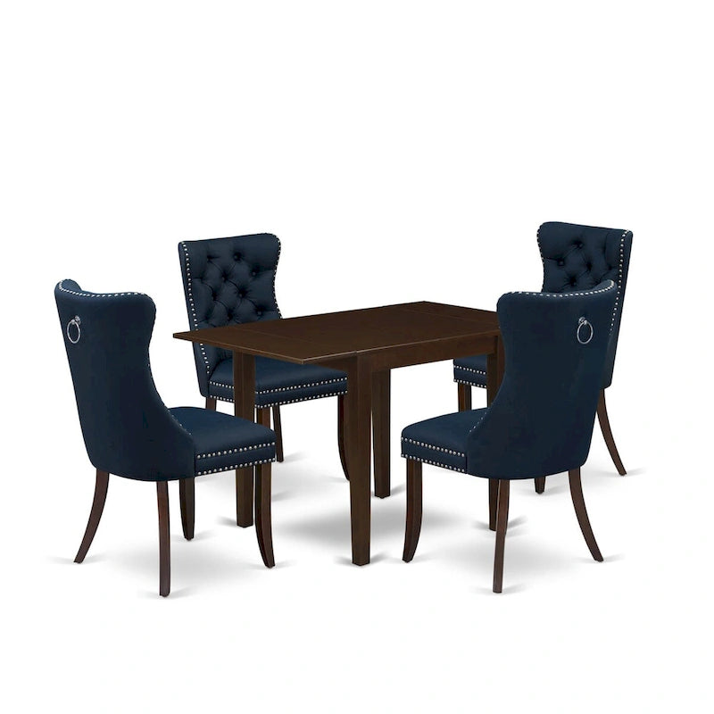 Ensemble de table de cuisine East West Furniture, composé d'une table à manger rectangulaire et de chaises Parson, acajou (options de pièces)