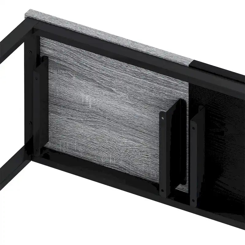 Table de cuisine, table de bar, longue table à manger avec 3 tabourets