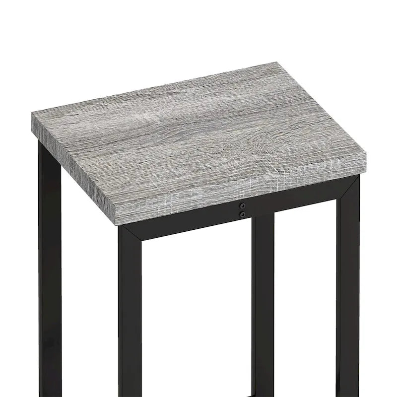 Table de cuisine, table de bar, longue table à manger avec 3 tabourets