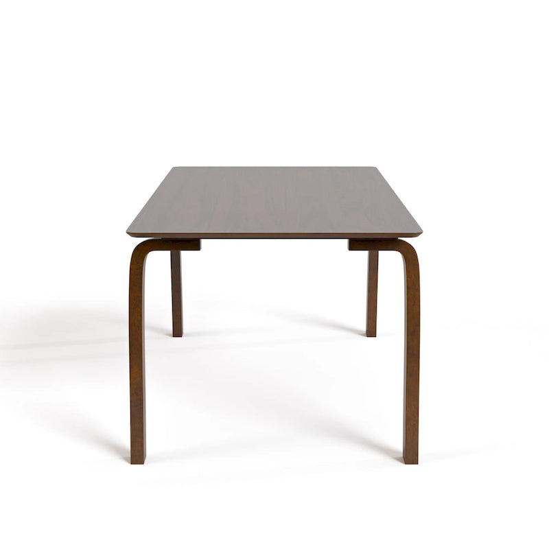 Furniture of America Beau I - pięcioczęściowy prostokątny zestaw stołowy z orzecha włoskiego w stylu połowy wieku