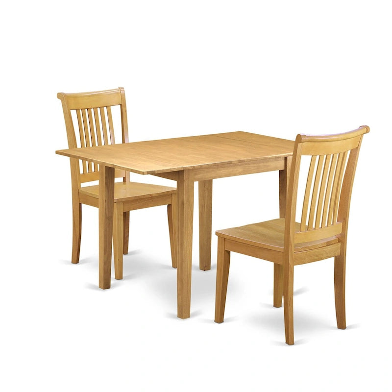 Zestaw do jadalni East West Furniture – prostokątny stół do jadalni i krzesła kuchenne, dąb (opcja sztuk)