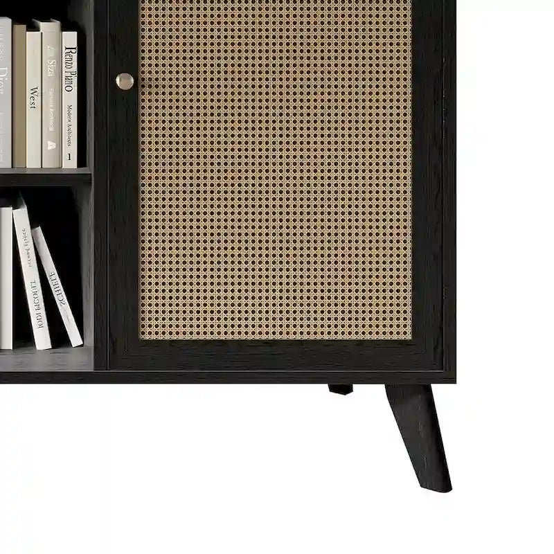 Szafka/kredens CraftPorch Mid-Century Modern w kolorze czarnym