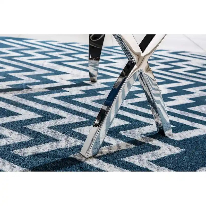 Lot de 2 chaises de salle à manger avec dossier unique en velours et pieds en acier inoxydable