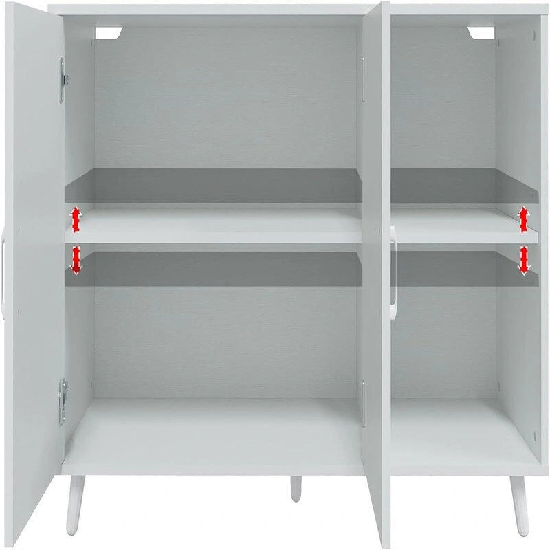 Kredens kuchenny z 2 drzwiami i 2 półkami – 15D x 41.7W x 32.6H