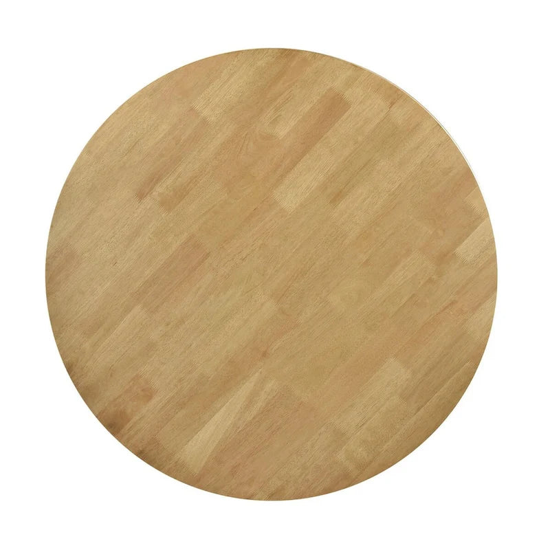 Zestaw jadalniany Carson Light Walnut z 5 elementów z litego drewna