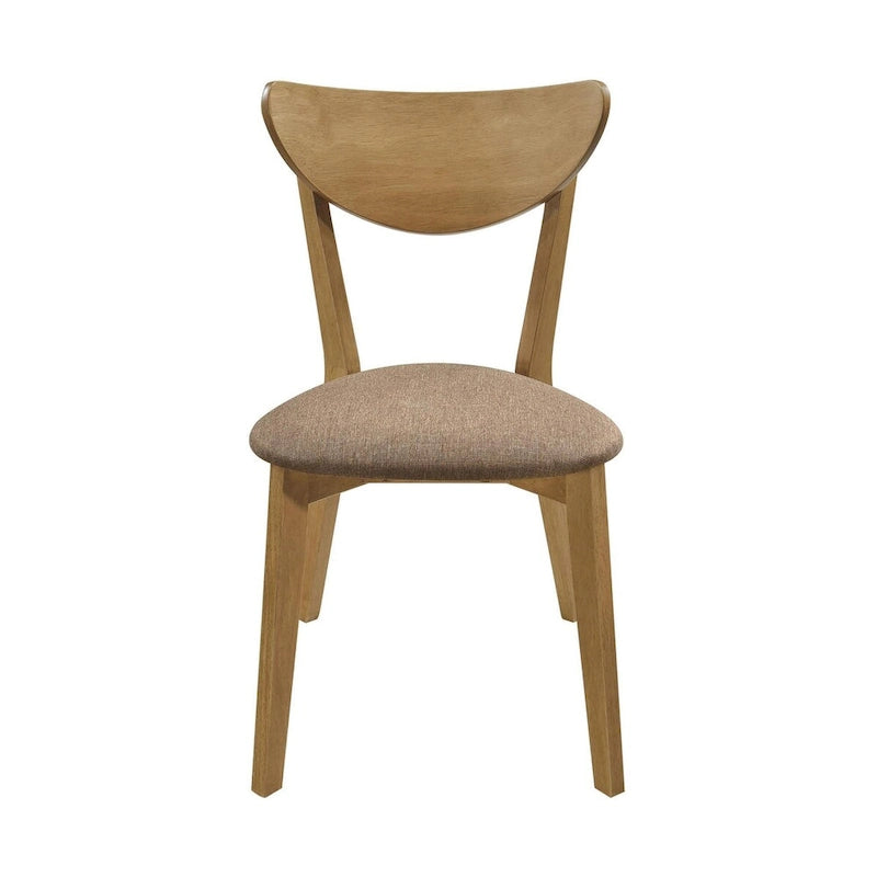 Zestaw jadalniany Carson Light Walnut z 5 elementów z litego drewna