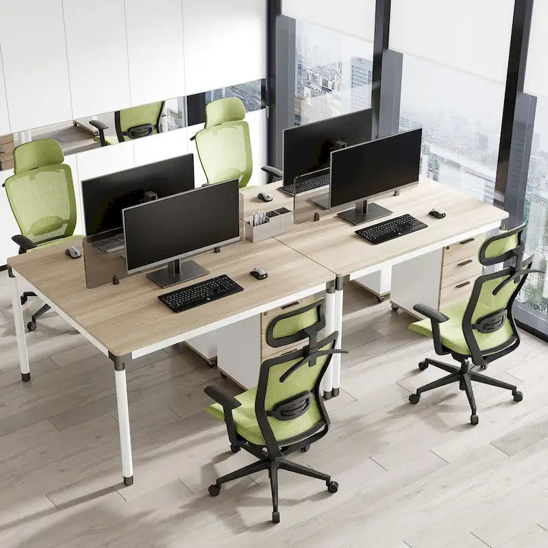 Fotel biurowy FlexiSpot Ergonomic z regulacją wysokości i obrotem o 360 stopni, siateczkowy, z regulowanym zagłówkiem, podparciem lędźwiowym i podłokietnikami