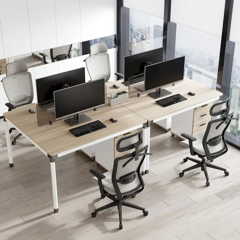 Fotel biurowy FlexiSpot Ergonomic z regulacją wysokości i obrotem o 360 stopni, siateczkowy, z regulowanym zagłówkiem, podparciem lędźwiowym i podłokietnikami