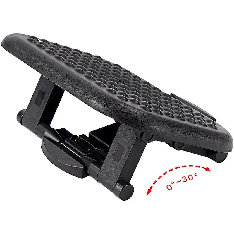Regulowany podnóżek masujący ApexDesk z antypoślizgową powierzchnią 18 x 13,5 (czarny)
