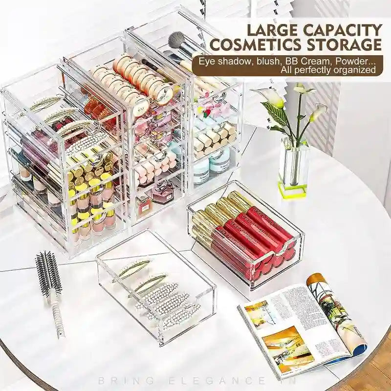 Organizery i akcesoria biurkowe z 13 szufladami – 12,4D x 9,84W x 7H