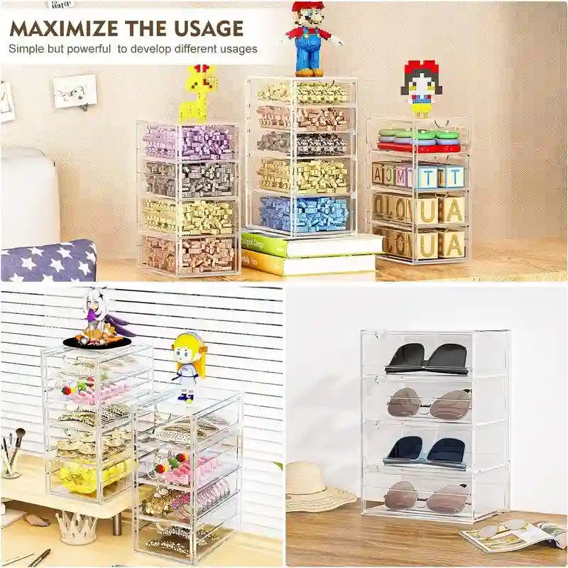 Organizery i akcesoria biurkowe z 13 szufladami – 12,4D x 9,84W x 7H
