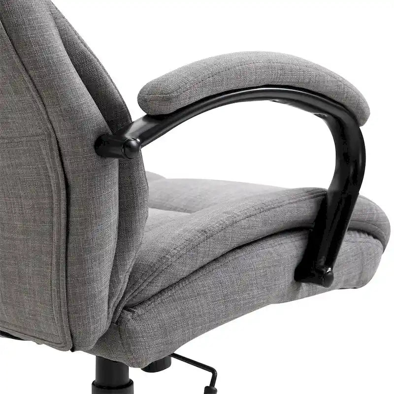 Chaise de bureau grande taille/forte corpulence avec siège large, chaise d'ordinateur ergonomique de direction