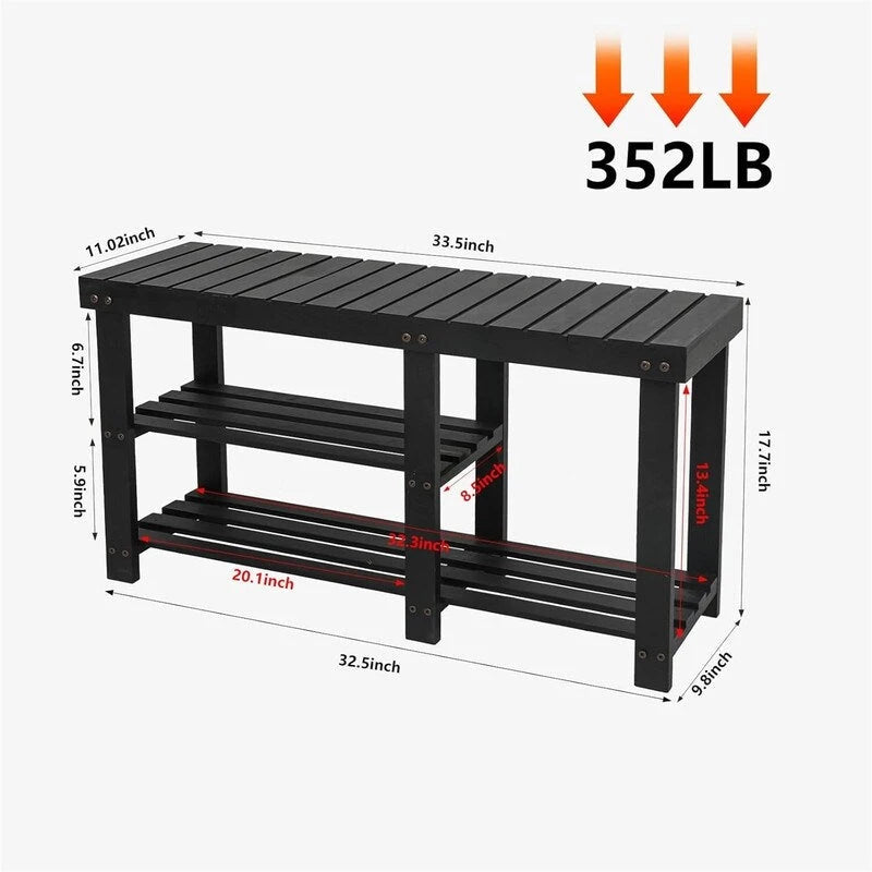 Ławka na buty do przedpokoju – 33,5D x 11,02W x 17,7H