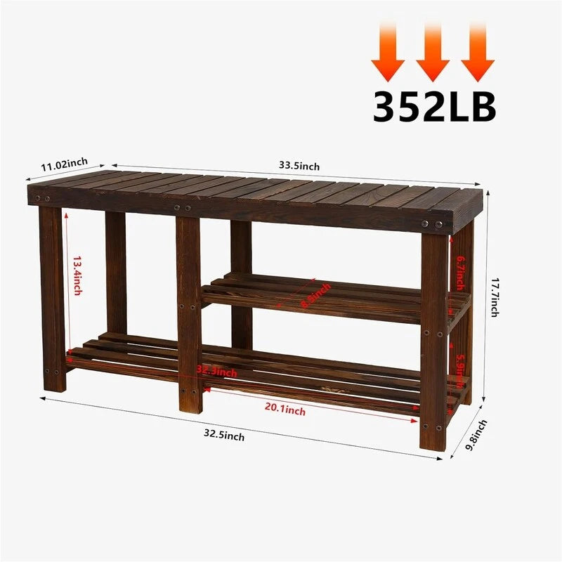 Ławka na buty do przedpokoju – 33,5D x 11,02W x 17,7H