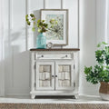 Meuble d'appoint River Place Riverstone blanc et tabac