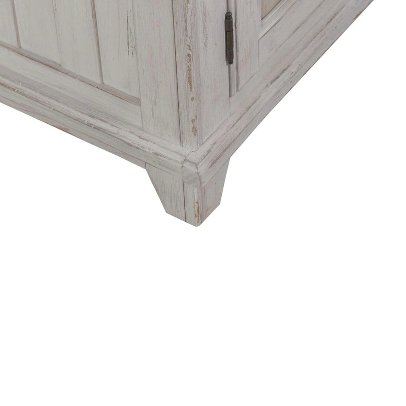 Meuble d'appoint River Place Riverstone blanc et tabac