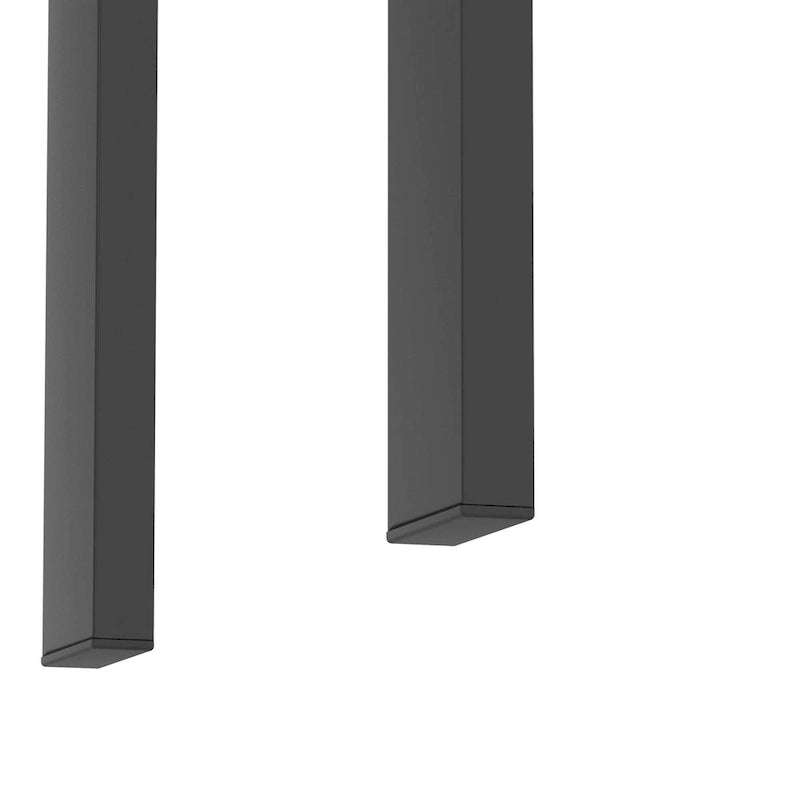 Table de thé/café/d'appoint carrée moderne en verre trempé - 17,72 long. x 17,72 larg. x 20,5 haut.