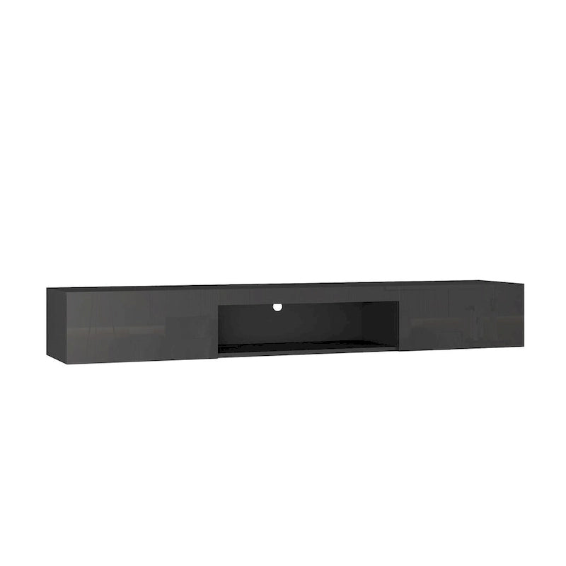 Wiszący Stolik RTV Półka Pod Telewizor Ścienny z 20 Kolorami LED do TV 55 60 65 Cali