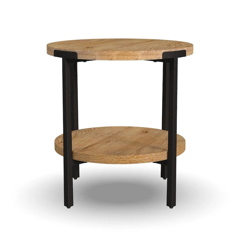 Table d'appoint ronde en bois ouvragé