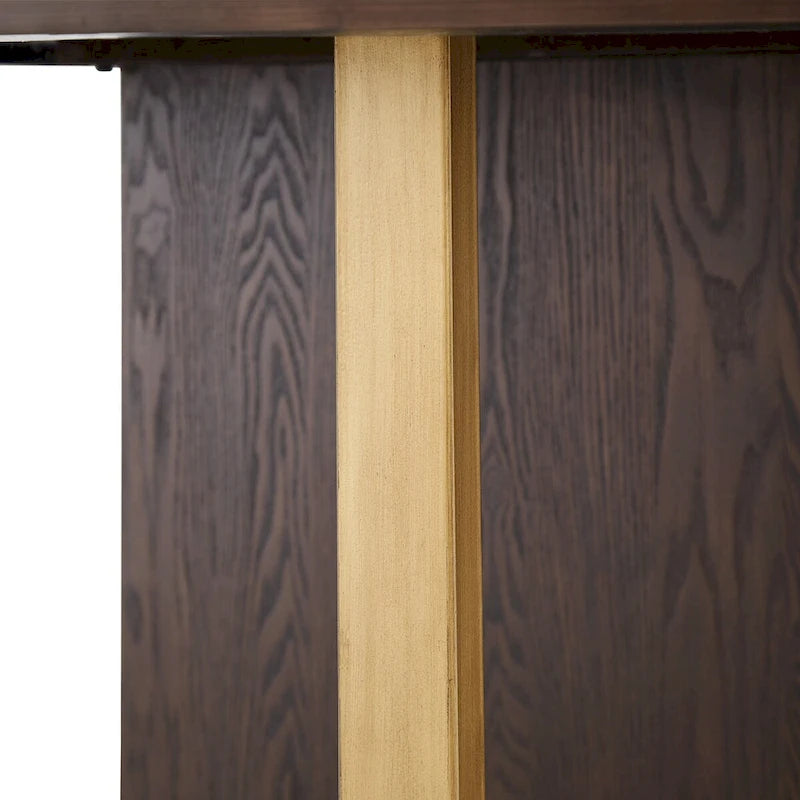 Stół obiadowy okrągły 54 cale Andrea Espresso marki iNSPIRE Q Modern – okrągły stół obiadowy 54 cale
