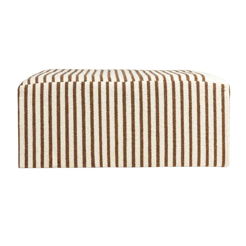 Table basse ottomane rembourrée en Kilim de laine