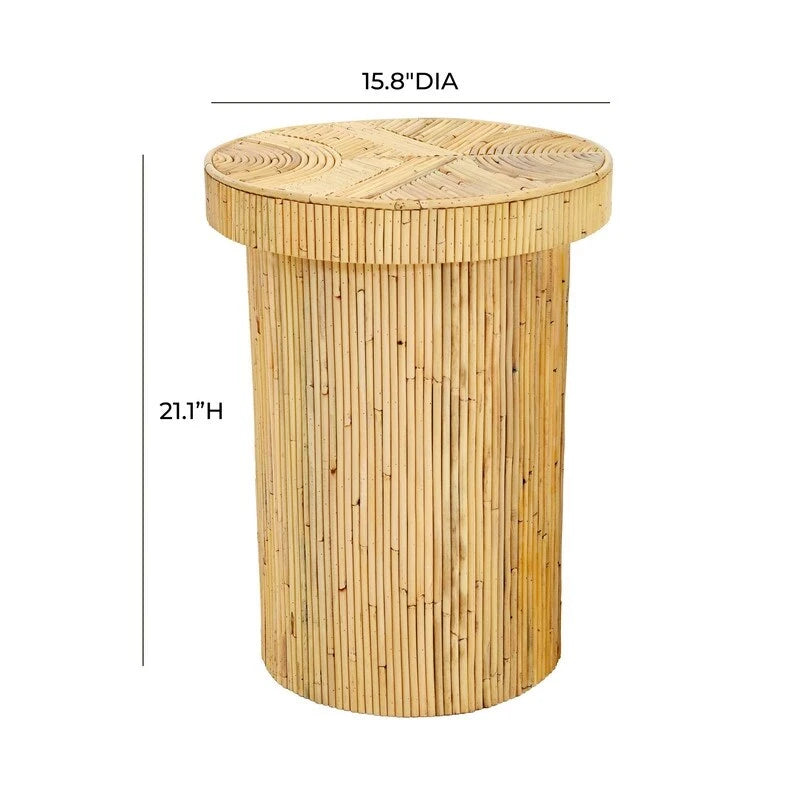 Table d'appoint en rotin Acadia