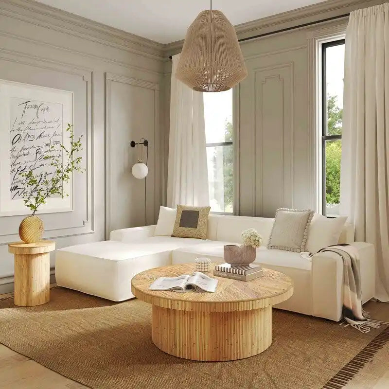 Table d'appoint en rotin Acadia